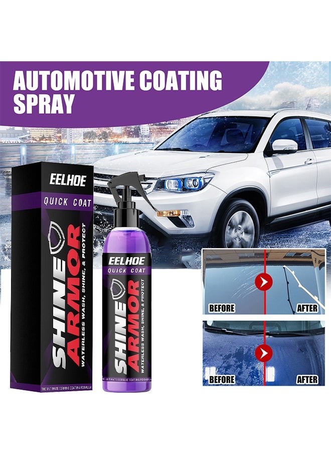 EELHOE Fast Car Ceramic Coating Spray, Plastic Parts Refurbisher, Fast Fine Scratch Repair, Car Scratch Nano Repair Spray, High Protection Crystal Coating 100ML  - Image 2