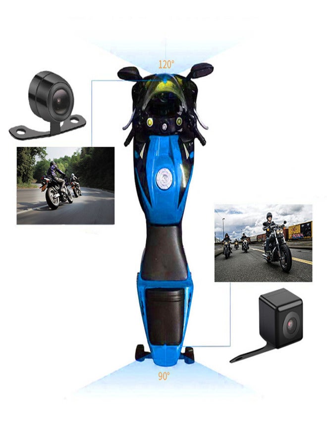 Waterproof Motorcycle Driving Recorder Locomotive Recorder Front And Rear Dual Lens Recorder 720P Recorder Motorcycle Dash Camera - Image 5