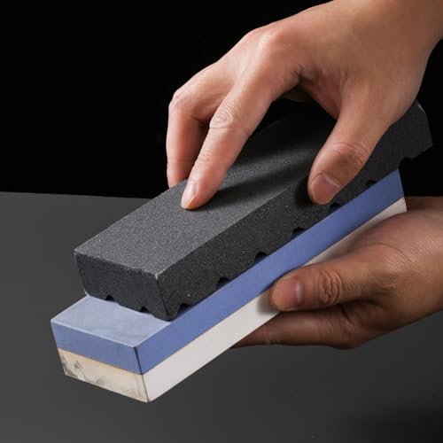 Angerstone Dual Grit Coarse/Fine Flattening Stone Set - Two Sharpening Stones Flattener - Whetstone Fixer with Grooves for Re-Levelling Any Whet stones， Oil Stones， Waterstones - Image 4