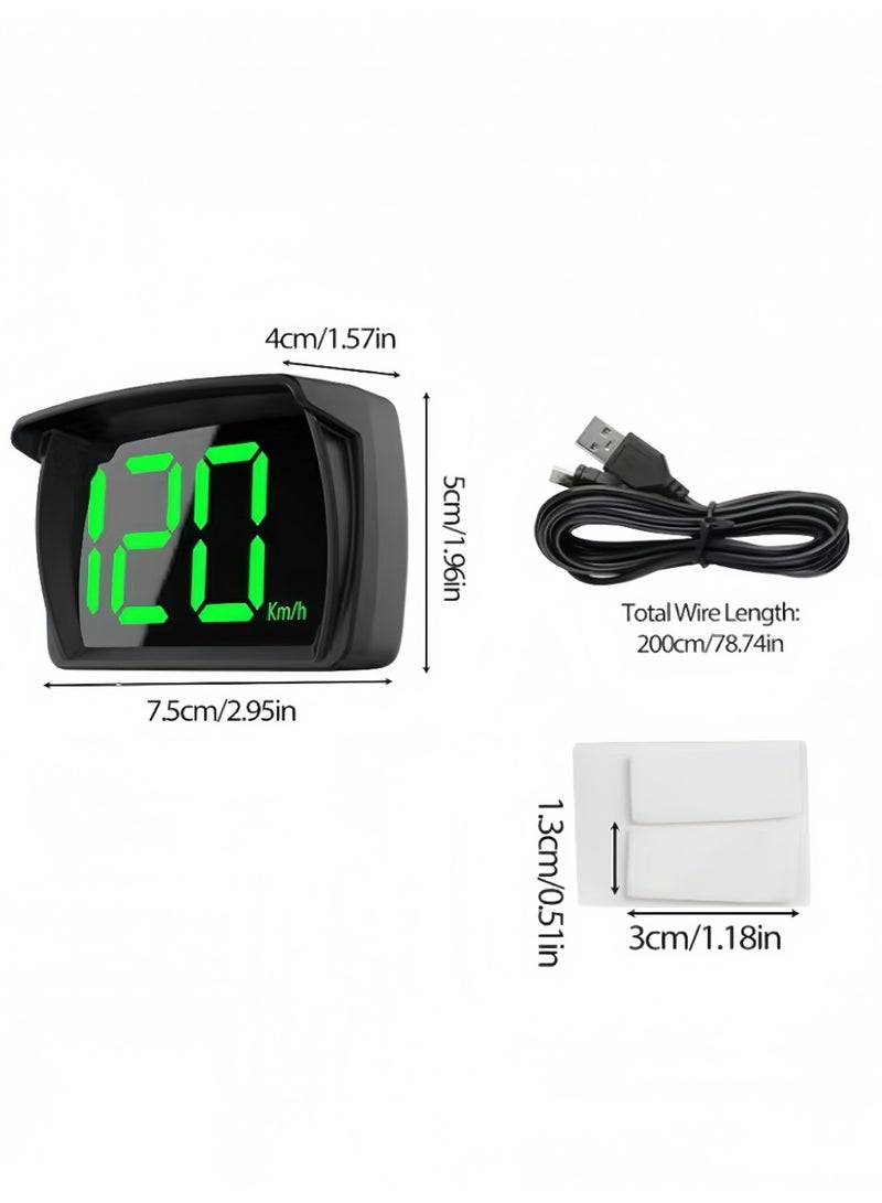 HUD Car HUD Head-Up Display Beidou GPS Universal Satellite Speedometer High-Definition Car Locator Suitable for All Models - Image 2