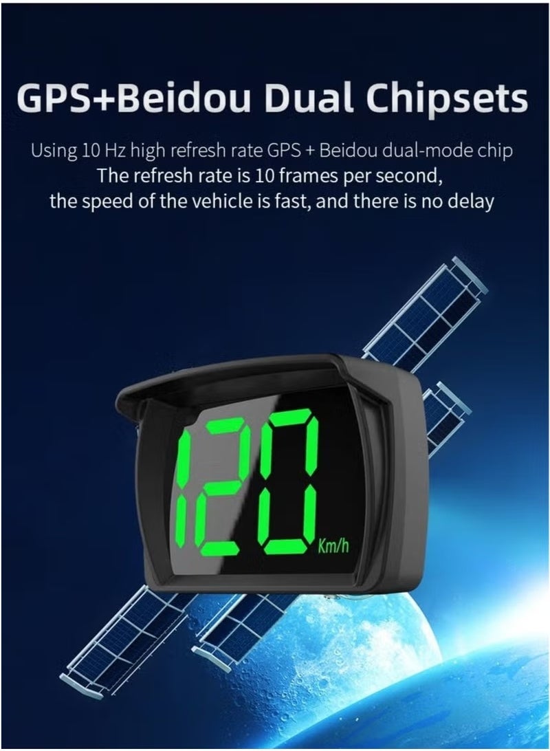HUD Car HUD Head-Up Display Beidou GPS Universal Satellite Speedometer High-Definition Car Locator Suitable for All Models - Image 4
