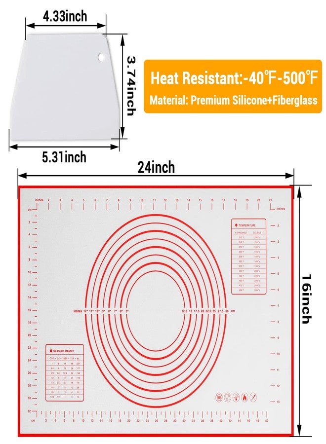 Qidoe Silicone Baking Mat, 16" x 24", Extra Thick Non-Stick, Food-Grade, Non-Slip, Red - Image 5