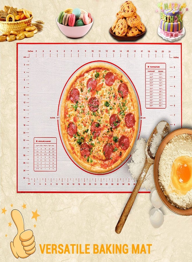 Qidoe Silicone Baking Mat, 16" x 24", Extra Thick Non-Stick, Food-Grade, Non-Slip, Red - Image 4