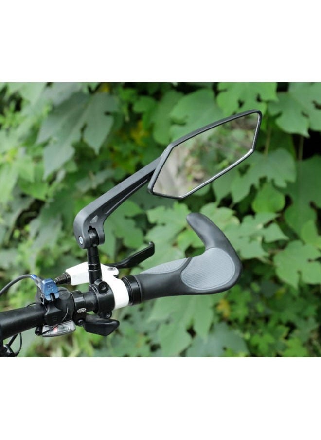 Generic Bicycle Mirror, Extra Large Mirror Surface, Impact-resistant Real Glass, Bicycle Mirror For Handlebars E-bike,360 Degree Adjustable,foldable - Image 5