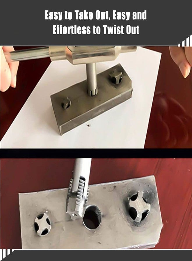 فلاين مجموعة مستخرج صنابير البرغي من 10 قطع، مجموعة مثقاب مستخرج صنابير من الفولاذ عالي السرعة، مزيل صنابير الرأس المكسورة، صنبور البرغي المجرد مع صندوق - Image 2