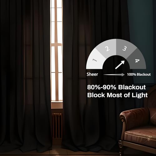 DriftAway Soundproof Thermal Insulated Quilted Curtain Liners for Bedroom Sound Barrier Blackout Cold Heat Noise Reducing Energy Saving 50 Inches by 80 Inches Grayish White One Panel - Image 3