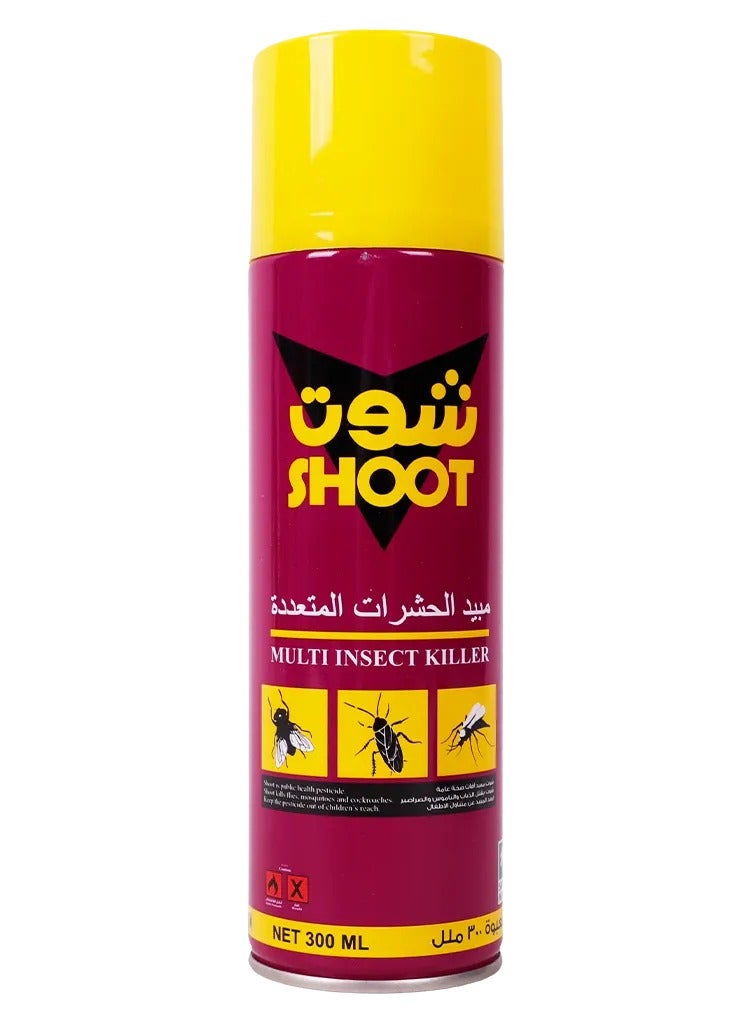 شوت مبيد حشري للقضاء على الحشرات الطائرة والزاحفة 300 مل