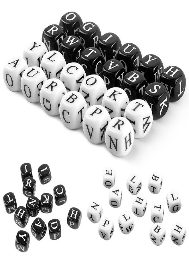 rytopt 24 Pcs Dice Set, The Crossword Solitaire Game, 6 Sided Dice Crossword Creative Game, Two-Player Parent-Child Interactive Family English Letter Dice Games for Adults - Image 1