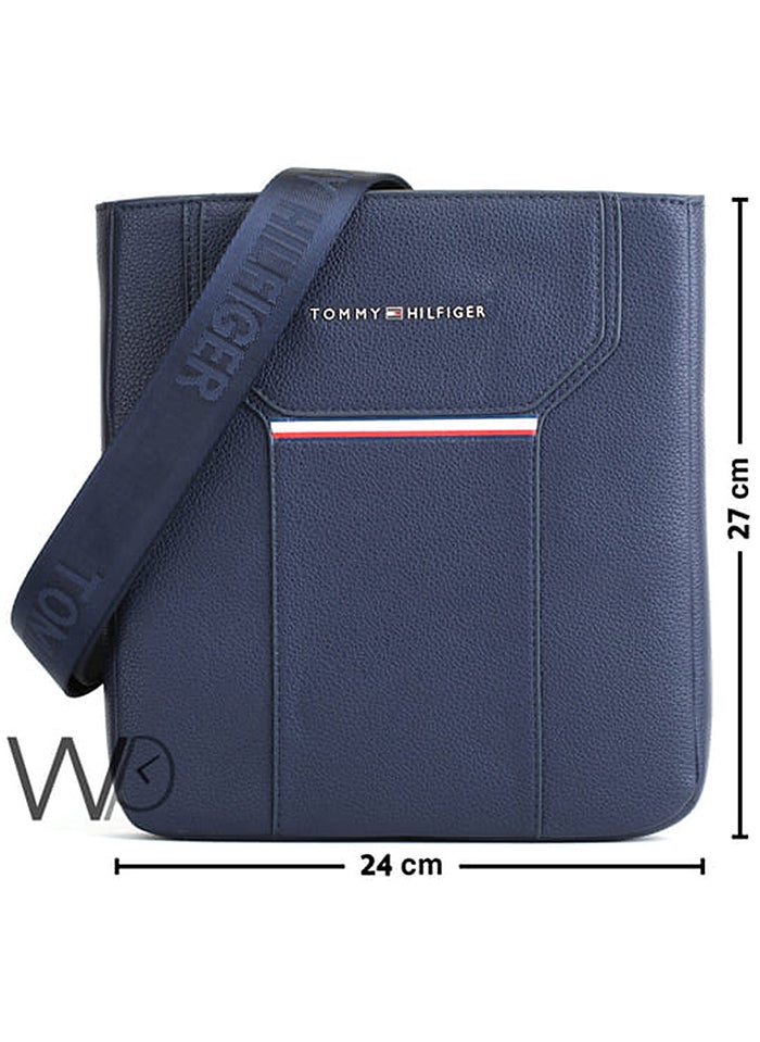 Tommy Hilfiger Plus Tommy Hilfiger Crossbody Messenger Blue Leather Bag For Men  - Image 3