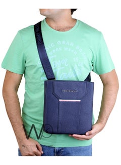 Tommy Hilfiger Plus Tommy Hilfiger Crossbody Messenger Blue Leather Bag For Men  - Image 2