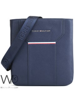 Tommy Hilfiger Plus Tommy Hilfiger Crossbody Messenger Blue Leather Bag For Men  - Image 1