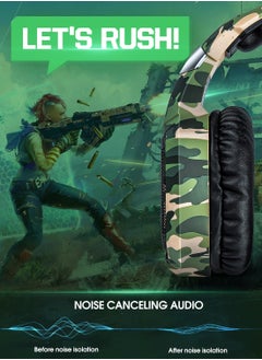 onikuma K8 Wired Camouflage Gaming Headset Noise Canceling Mic/PC/PS4/PS5/MOBILE/XBOX  - Image 4