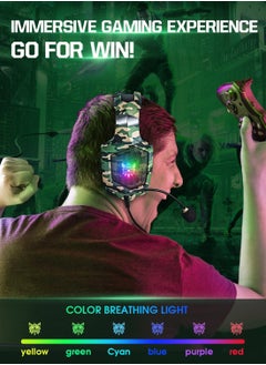 onikuma K8 Wired Camouflage Gaming Headset Noise Canceling Mic/PC/PS4/PS5/MOBILE/XBOX  - Image 3