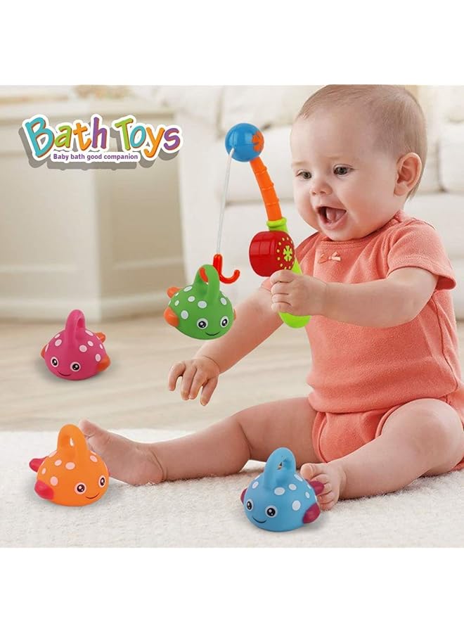 إيروريكس ألعاب حمام، ألعاب صيد عائمة، ألعاب سباحة، حيتان، ألعاب حمام للأطفال، حمام سباحة مائي، مجموعة ألعاب حوض استحمام - Image 5