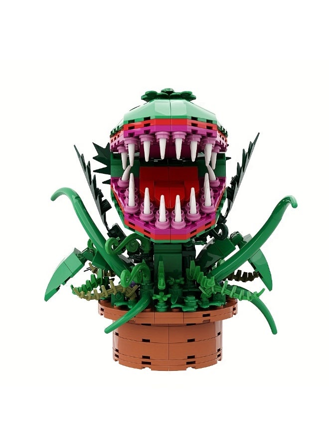 "Audrey Ii" Man-Eating Piranha Plant Creative Building Block Model – A Fun Toy And Holiday Gift For Family And Friends (Includes Packaging Box And Instructions) - Image 5