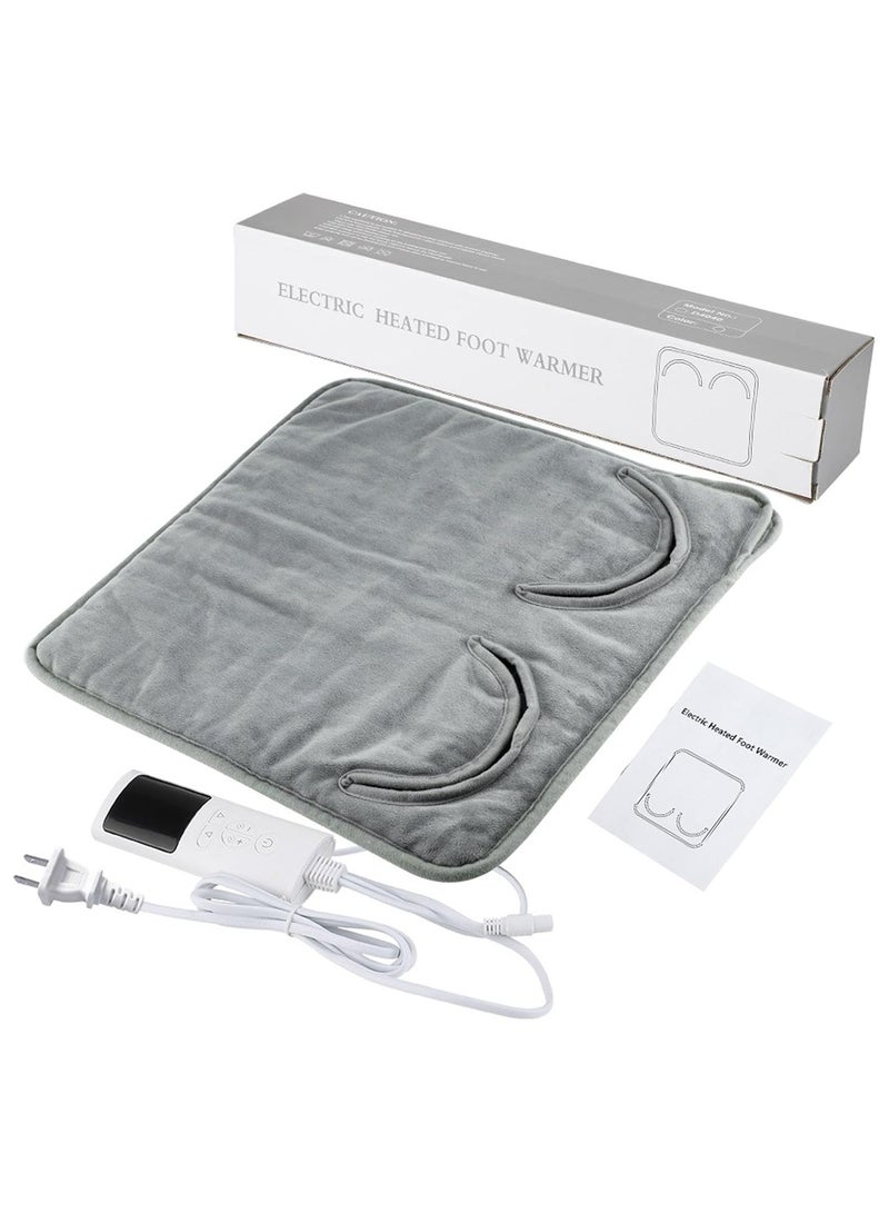 general Foot Heater Foot Heater Washable Heater Pad Fast Heating Winter Soft 9 Temperature Settings Foot Warming Mat with Timer for Home Use Men and Women - Image 1