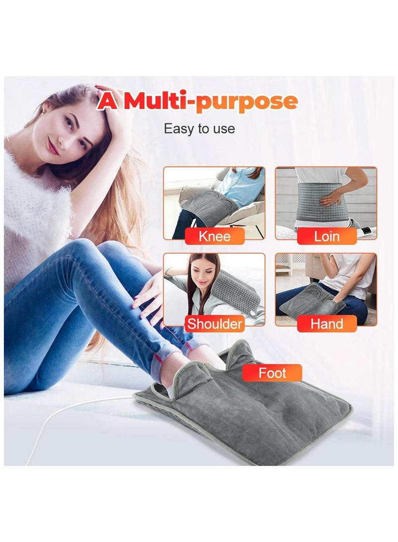general Foot Heater Foot Heater Washable Heater Pad Fast Heating Winter Soft 9 Temperature Settings Foot Warming Mat with Timer for Home Use Men and Women - Image 4