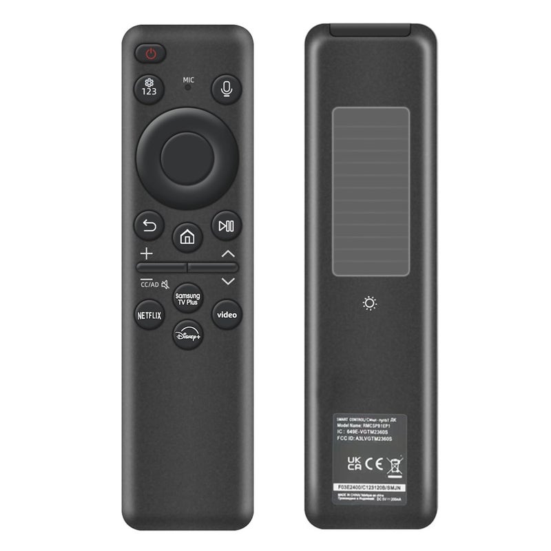 Nettech Rechargeable Voice Remote for Samsung Smart TVs, Replacement for 2019â€“2025 Samsung TV Remote Control with Solar Charging and Voice Search. 2-Year Warranty. - Image 1