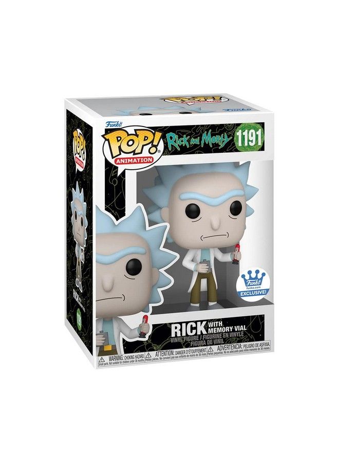 Funko فانكو بوب! أنيميشن ريك ومورتي ريك مع زجاجة الذاكرة حصرية متجر فانكو 1191 - Image 1