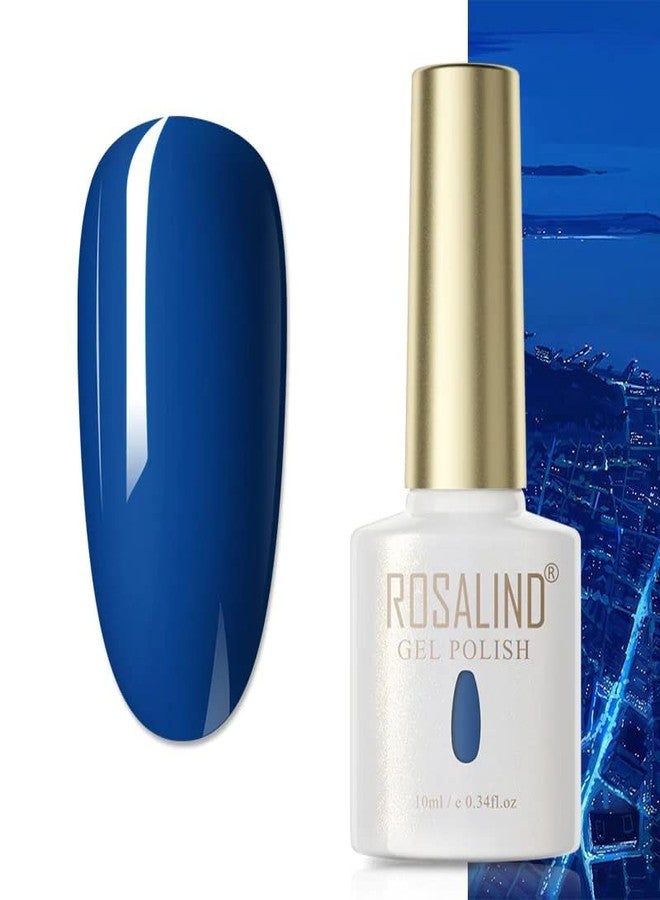 ROSALIND UV Gel Polish Soak Off 10ml Pure Color Nail Gel Bright For Nail Art Design LED/UV Lamp Semi Permanent Varnishes Hybrid Manicure Nails Art Nail Polish Gel Polish (RAF-PX025) - Image 1