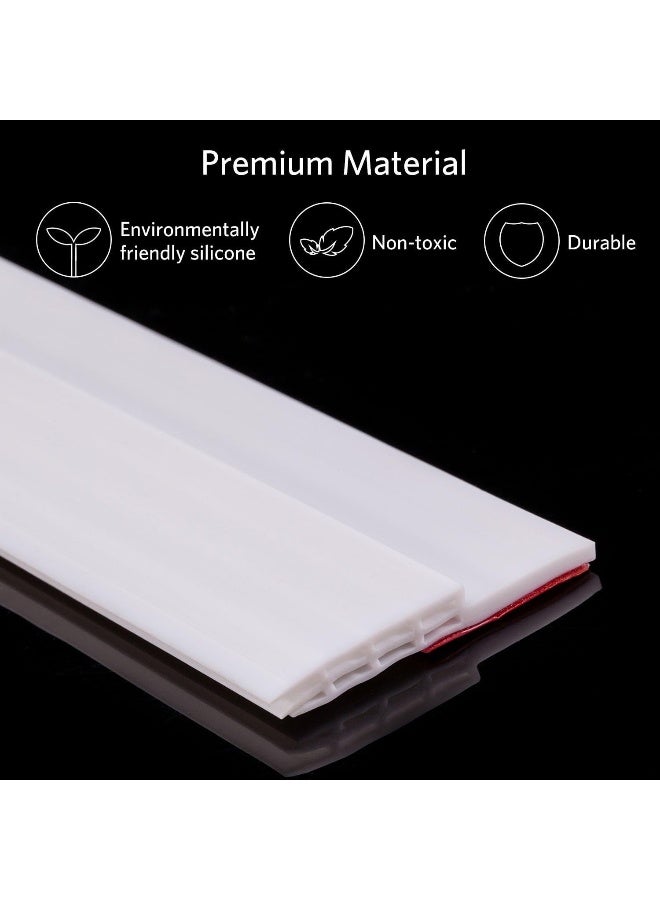 Suptikes Changlian Self-adhesive Door Draft Blocker, Rubber Weather Stripping Door Bottom Seal for Soundproof, Windproof and Prevent Bugs - Image 2
