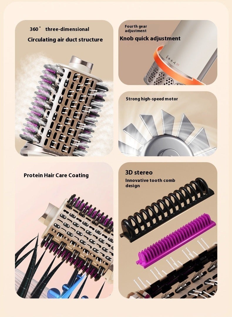 Ding Zap Heat Comb – A heated styling comb and heated curling wand, featuring a hairdryer with Flexi-Fit technology that combines straightening and curling in one device. Dual voltage, quick and convenient. - Image 5