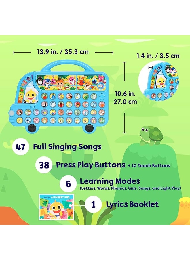 Pinkfong - Pinkfong Baby Shark ABC Alphabet Bus Sound Pad | Baby Shark Toys, Baby Shark Books | Learning & Education Toys | Interactive Baby Toys for Toddlers 1-3 | Gifts for Boys & Girls - Image 1