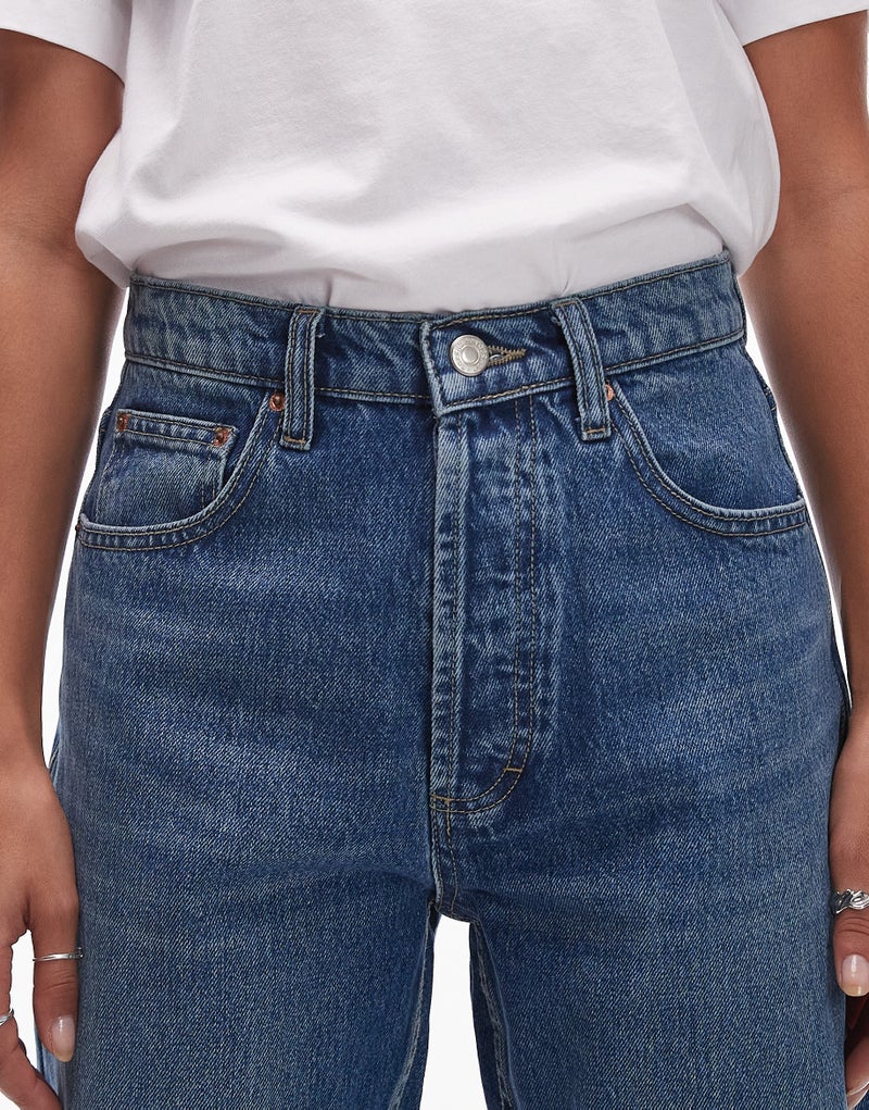 توب شوب جينز بخصر عالٍ - Image 3