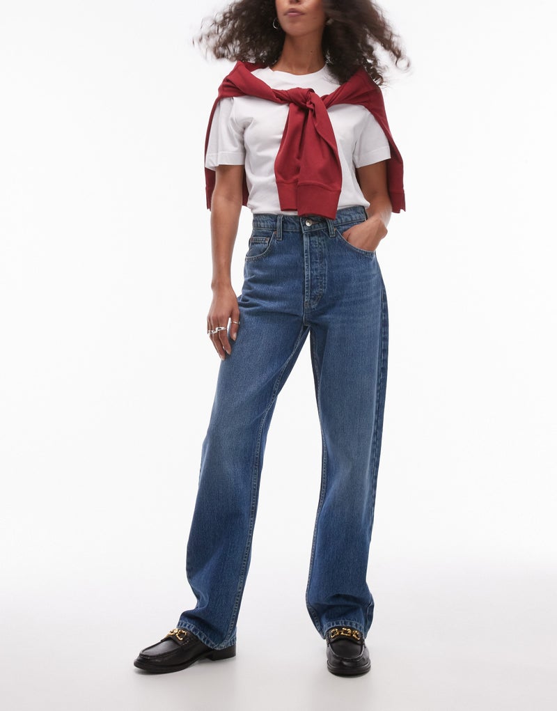 توب شوب جينز بخصر عالٍ - Image 1