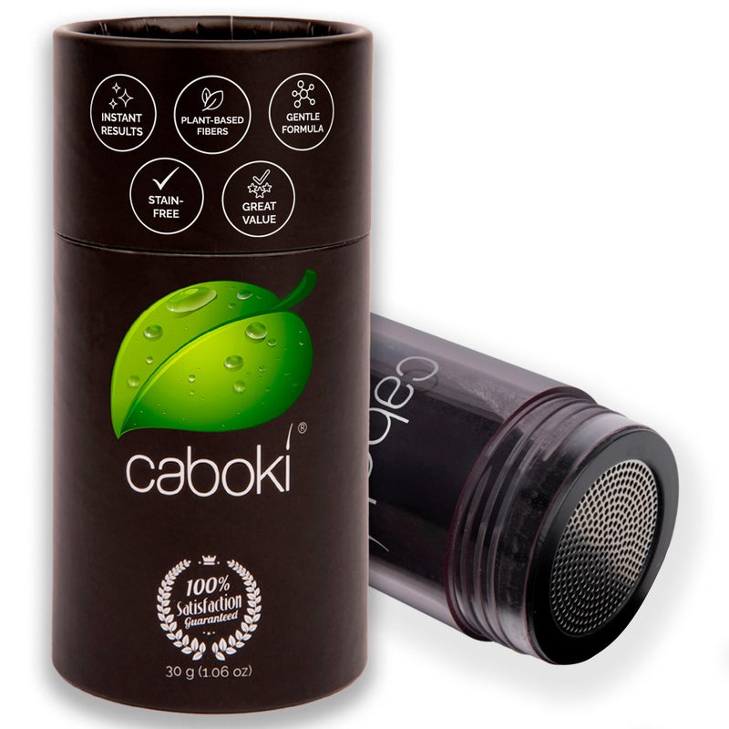 Caboki Hair Fibers for Thinning Hair Natural PlantBased Hair Powder for Men Women Instantly Thicker Fuller Looking Hair Clean Ingredients 30g 90Day Supply Dark Gray - Image 2
