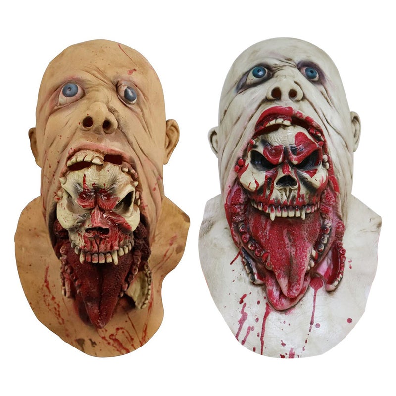 Halloween Charlie Latex Mask Scary Mask Full Head Face Breathable Halloween Mask Horrible Mask Disgusting Face - Image 5