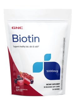 GNC Biotin 5000 Mcg 30 Soft Chews  - Image 1