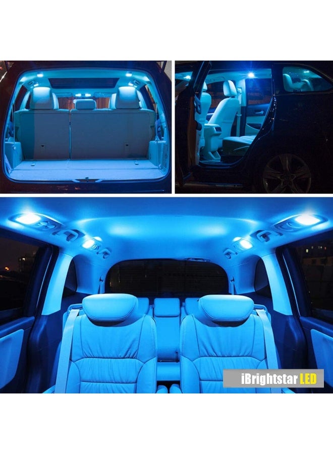iBrightstar 9-30V Extremely Bright 211-2 212-2 578 Festoon LED Bulbs Error Free for Interior Map Dome Lights and License Plate Courtesy Lights, Ice Blue - Image 2