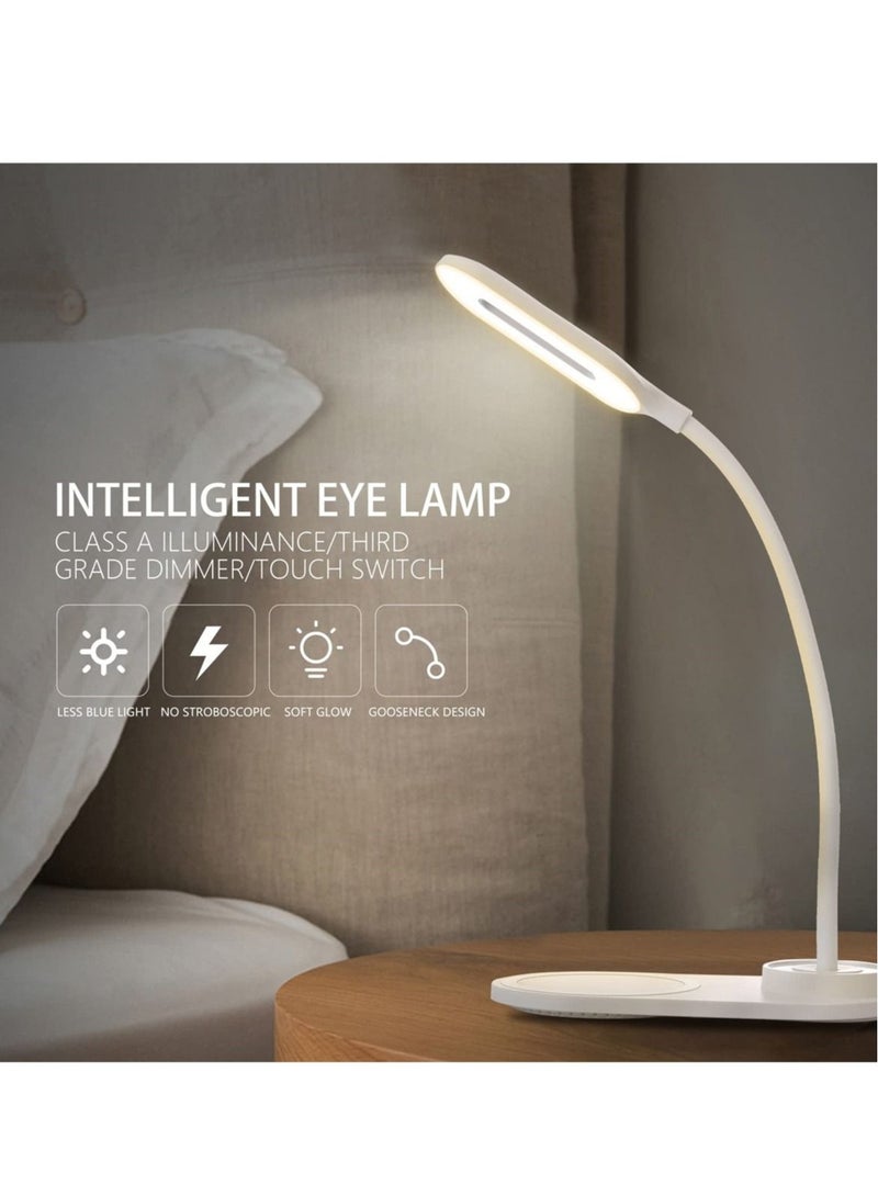 Captaintech Wireless Charging LED Desk Lamp, 3 Color Modes, 360° Rotating, Fast 10W Wireless Charger, Ideal for Office, Study, and Home - Image 2