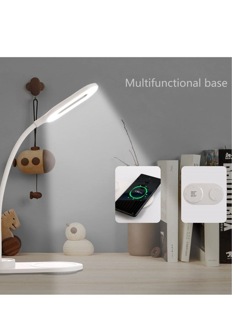 Captaintech Wireless Charging LED Desk Lamp, 3 Color Modes, 360° Rotating, Fast 10W Wireless Charger, Ideal for Office, Study, and Home - Image 3
