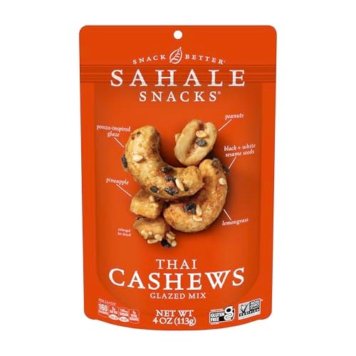 Sahale Snacks Thai Cashews Glazed Mix 4 Ounces Pack of 6 - Image 1