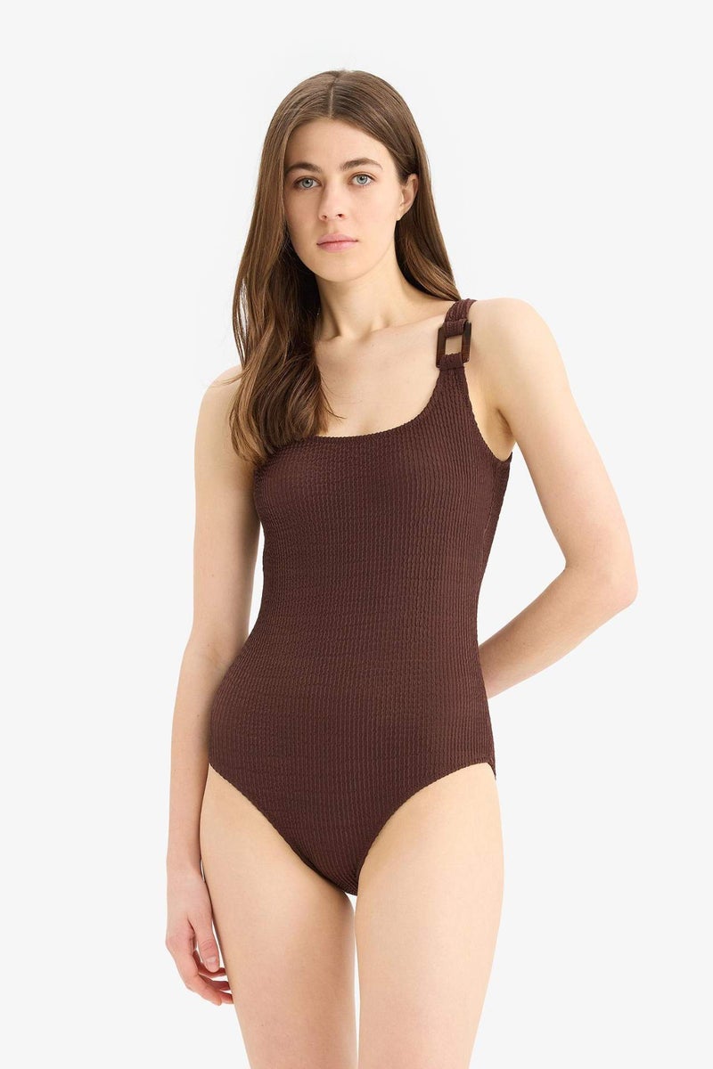 DeFacto Fall in Love Regular Fit Crepe Swimsuit - Image 2