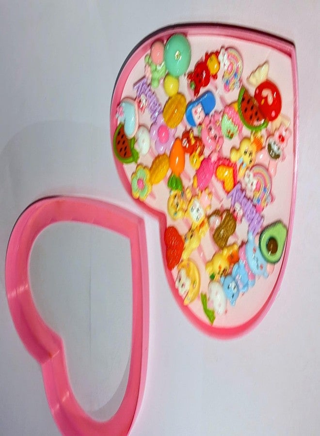 UTOPIC Girls Adjustable Finger Rings Set (Pack of 36 rings) with Heart Shaped Pink Storage Box - Cute Multi-Color Dress Up Rings for Kids, Toddlers & Party Favors - Image 5
