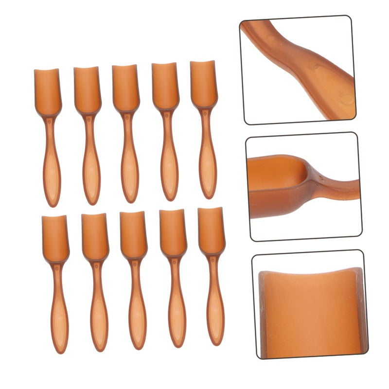 10Pcs Plastic Garden Shovels Ergonomic Soil Scoops For Flowerpots Sand Digging Tools - Image 4