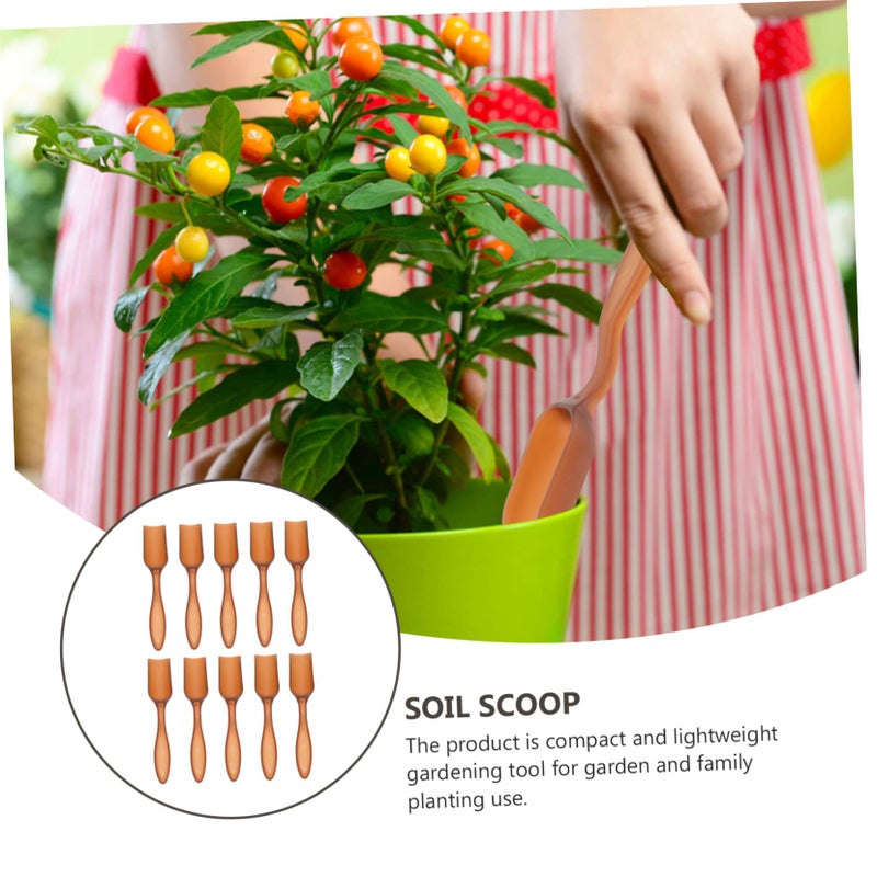 10Pcs Plastic Garden Shovels Ergonomic Soil Scoops For Flowerpots Sand Digging Tools - Image 5