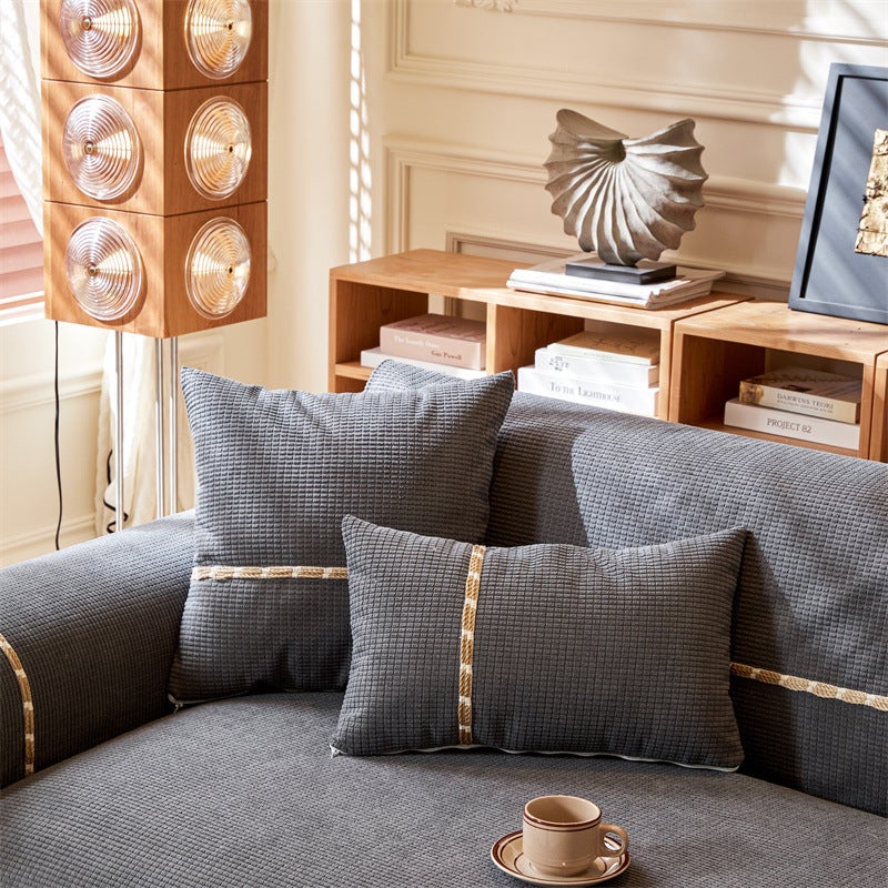 New Style Simple Four Seasons Universal Sofa Cushion Non-Slip High-Level Straight Sofa Cushion Leather Sofa Cover Cloth Cover - Image 4
