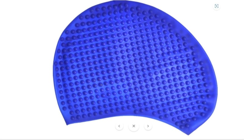 CONQUEST Silicone Swim Cap for Women Men, Large Size Swimming Caps for Long Hair/Braids to Keep Hair Dry, Waterproof Bathing Caps for Swimming -Multicolor - Shapes May Vary