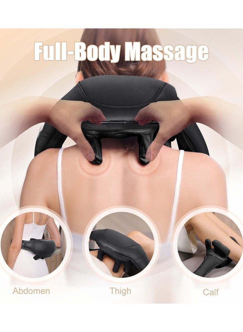 إسكدنيا Shiatsu Neck Massager with Heat 【2025 Upgraded】 - Ideal Gifts for Mom Dad,Cordless Kneading Massage for Pain Relief, Rechargeable Massage for Neck, Shoulder and Back - Image 5