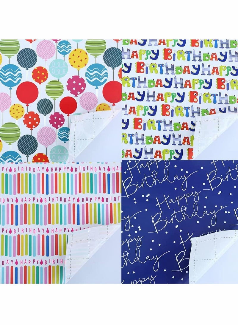 Versatile Gift Wrapping Paper for All Occasions, Perfect for Birthdays, Weddings, Baby Showers, and Graduations, Suitable for Kids and Adults in Blue - Image 5