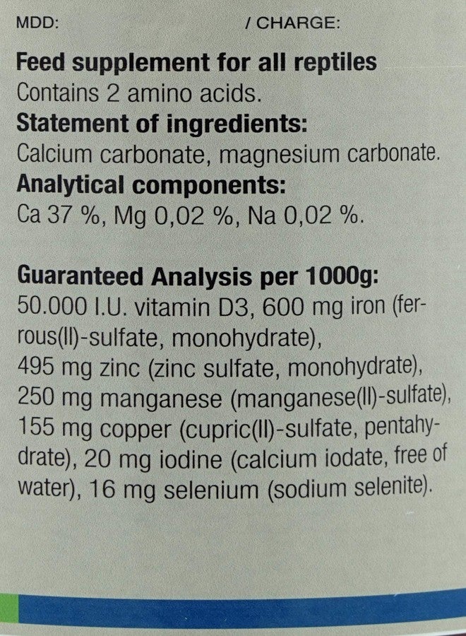 نيكتون مكمل غذائي للزواحف Nekton Rep-Calcium+ D3، وزن 130 غرام (4.56 أونصة) - Image 2