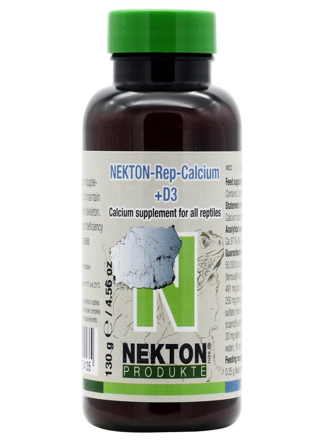 نيكتون مكمل غذائي للزواحف Nekton Rep-Calcium+ D3، وزن 130 غرام (4.56 أونصة) - Image 1