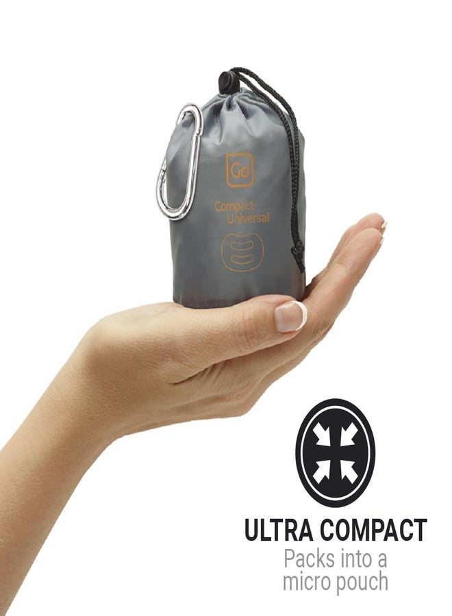 Go Travel Compact Universal Pillow, Comfortable Travel Pillow for Uninterrupted Sleep and Lumbar Support, Inflatable Neck Pillow for Airplane, Bus, Car, and Train, Travel Essentials, Black - Image 4