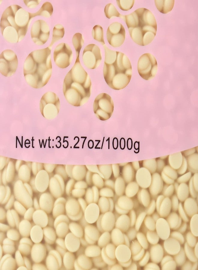 CEMA Professional Hard Wax Beads for Hair Remova | Strip-Free Microwave Wax for Face, Body, Bikini & Sensitive Skin | Easy to Apply, High Flexibility, Painless Waxing (1000 Grams, White Chocolate Wax) - Image 2
