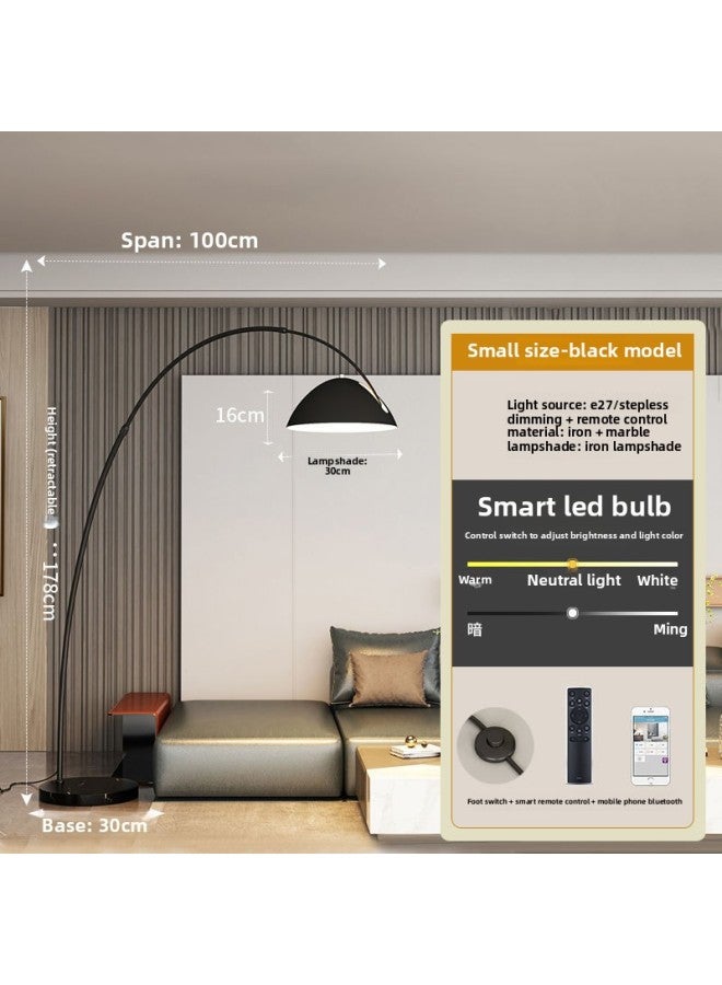 إسكدنيا مصباح الصيد مصباح أرضي لغرفة المعيشة مصباح أريكة حديث بسيط شمالي إبداعي لغرفة النوم بجانب السرير - اللون: حجم صغير مطور 20 وات يعتم الطيف الكامل + - Image 1