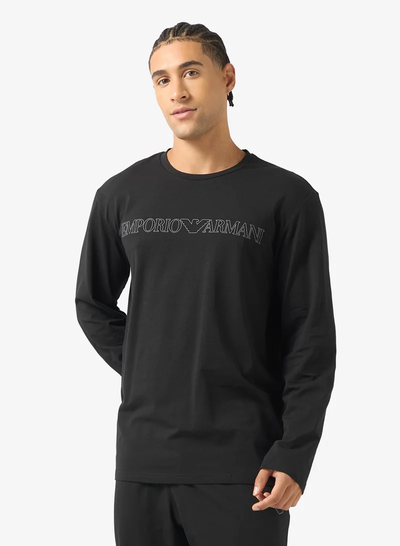 EMPORIO ARMANI  Casual Crew Neck T-Shirt And Payjma Set for Men | Best Price UAE